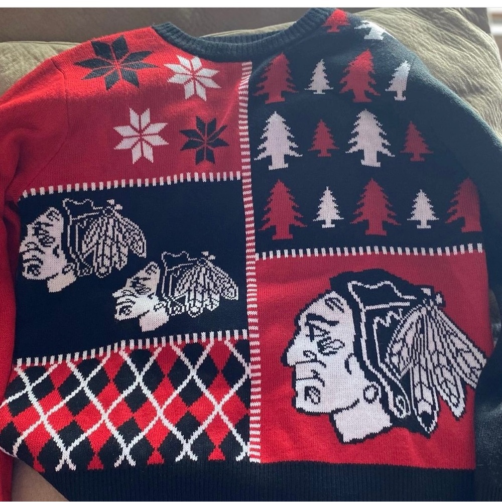 Blackhawks Christmas sweater